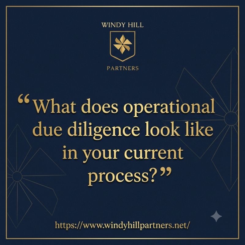 Quote card: What does operational June diligence look like in your current process?